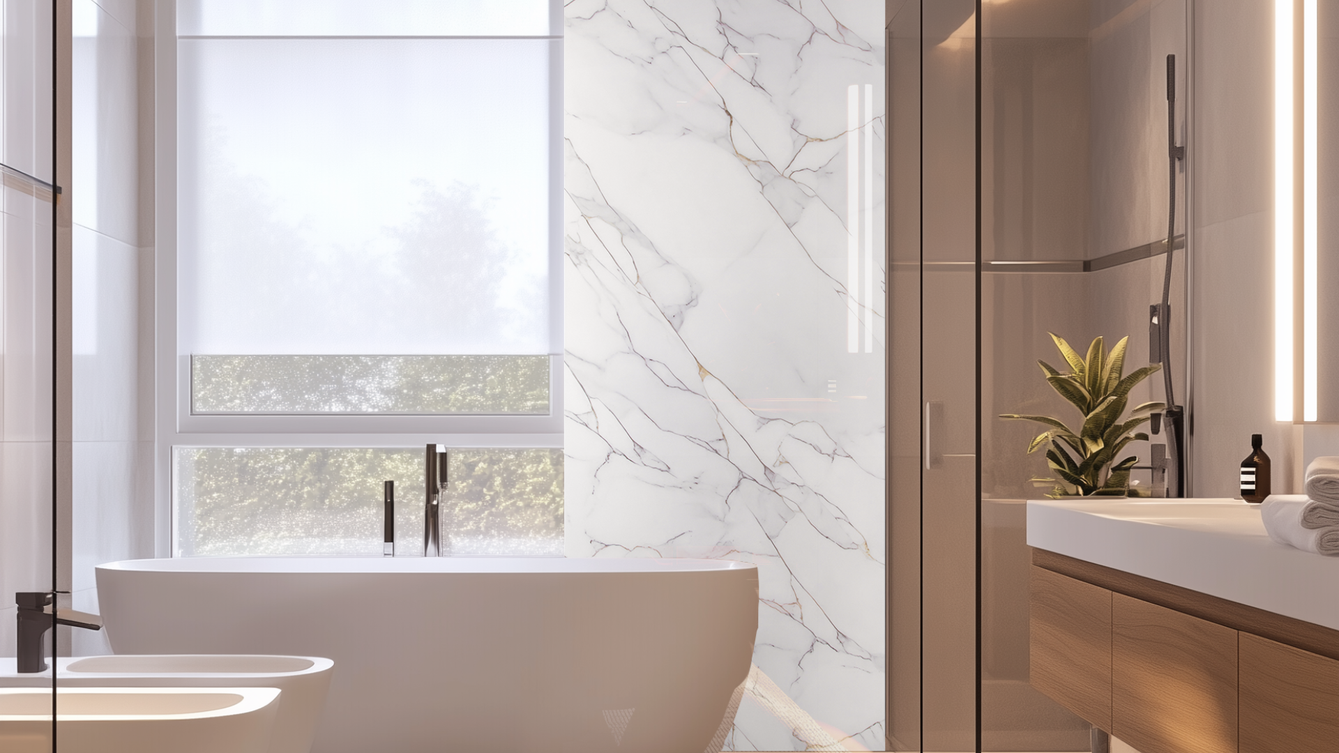 XXL Wandpaneele Marmor/Granit glänzend