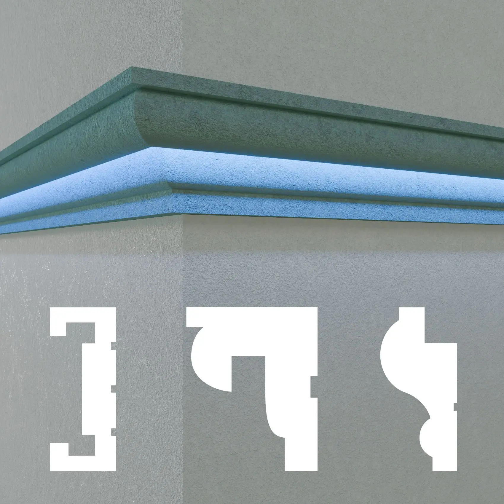 LED Fassadenprofile indirekte Beleuchtung außen