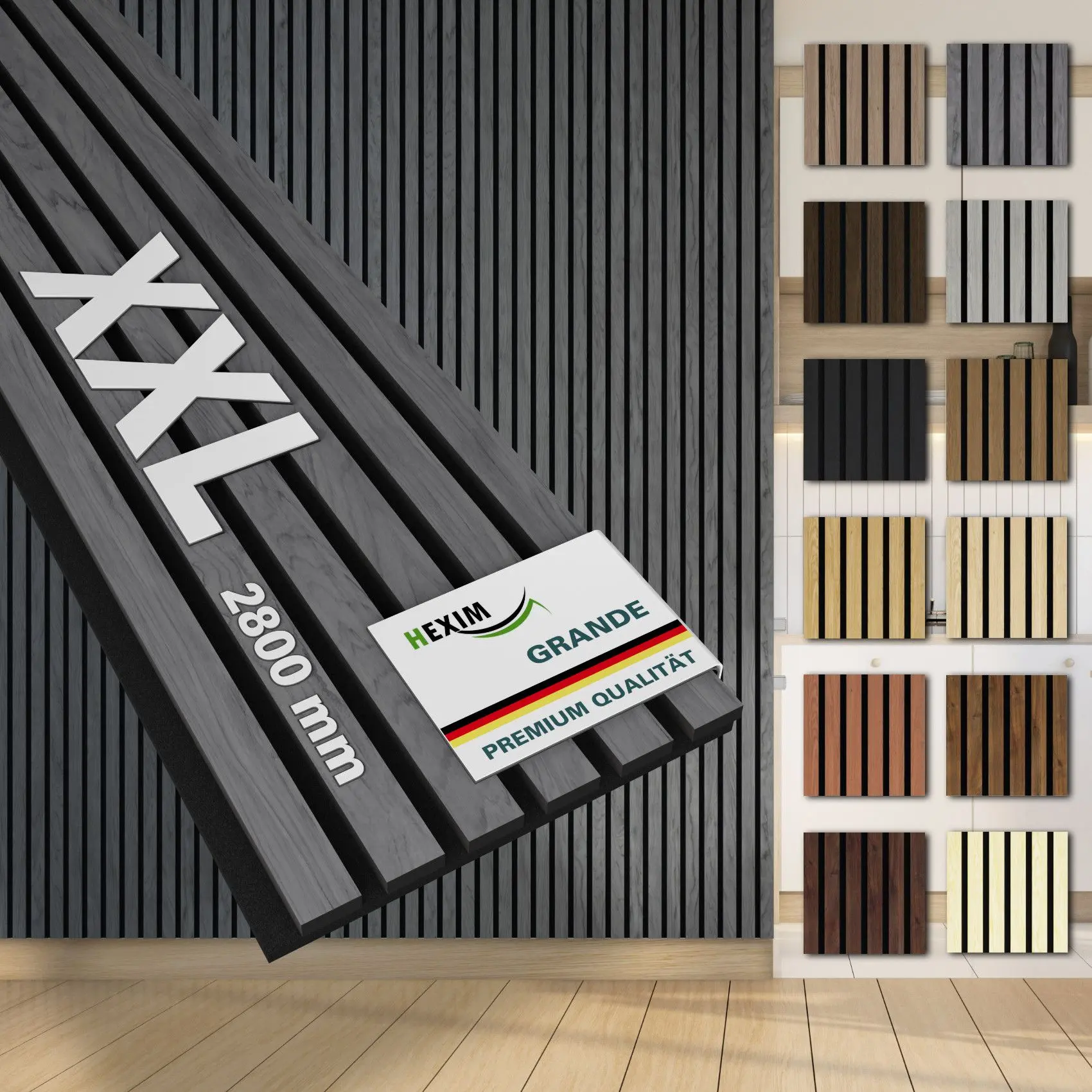 Akustikpaneele Grande Lamellen 94954