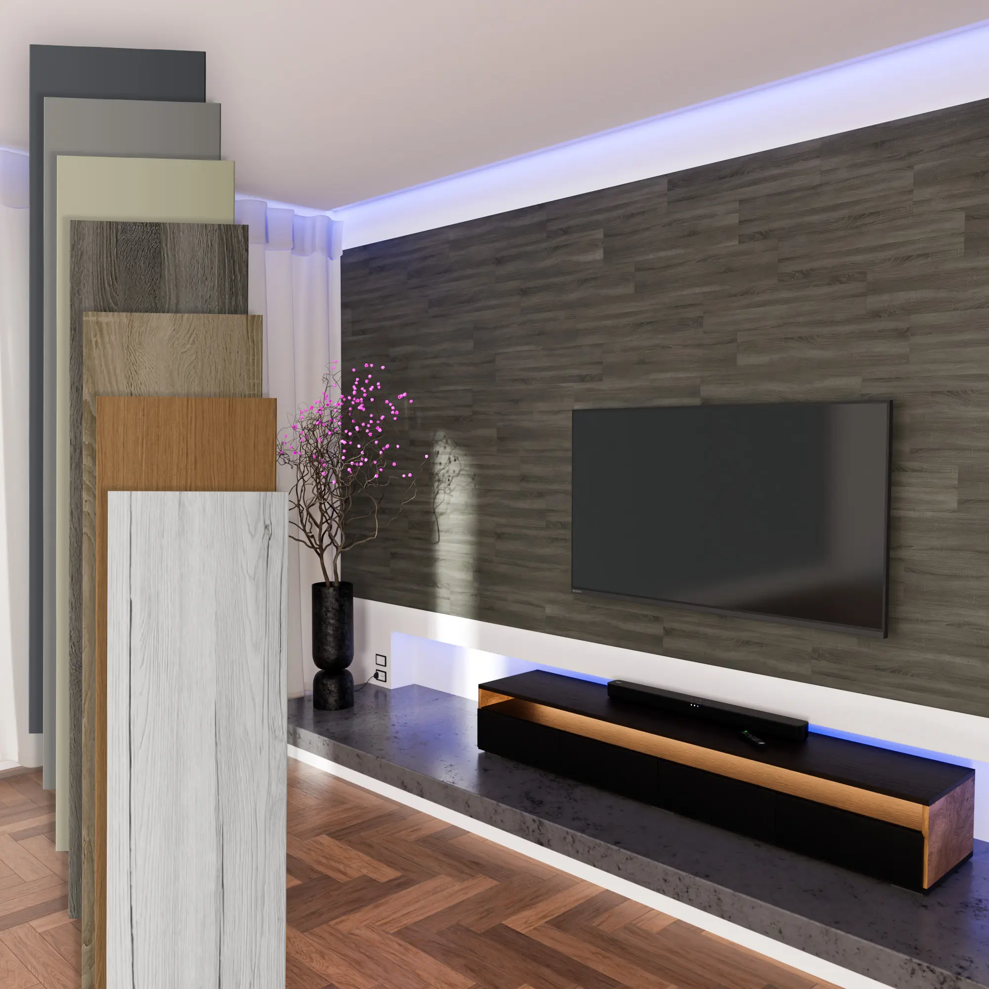 Paneele aus MDF Holzpaneele