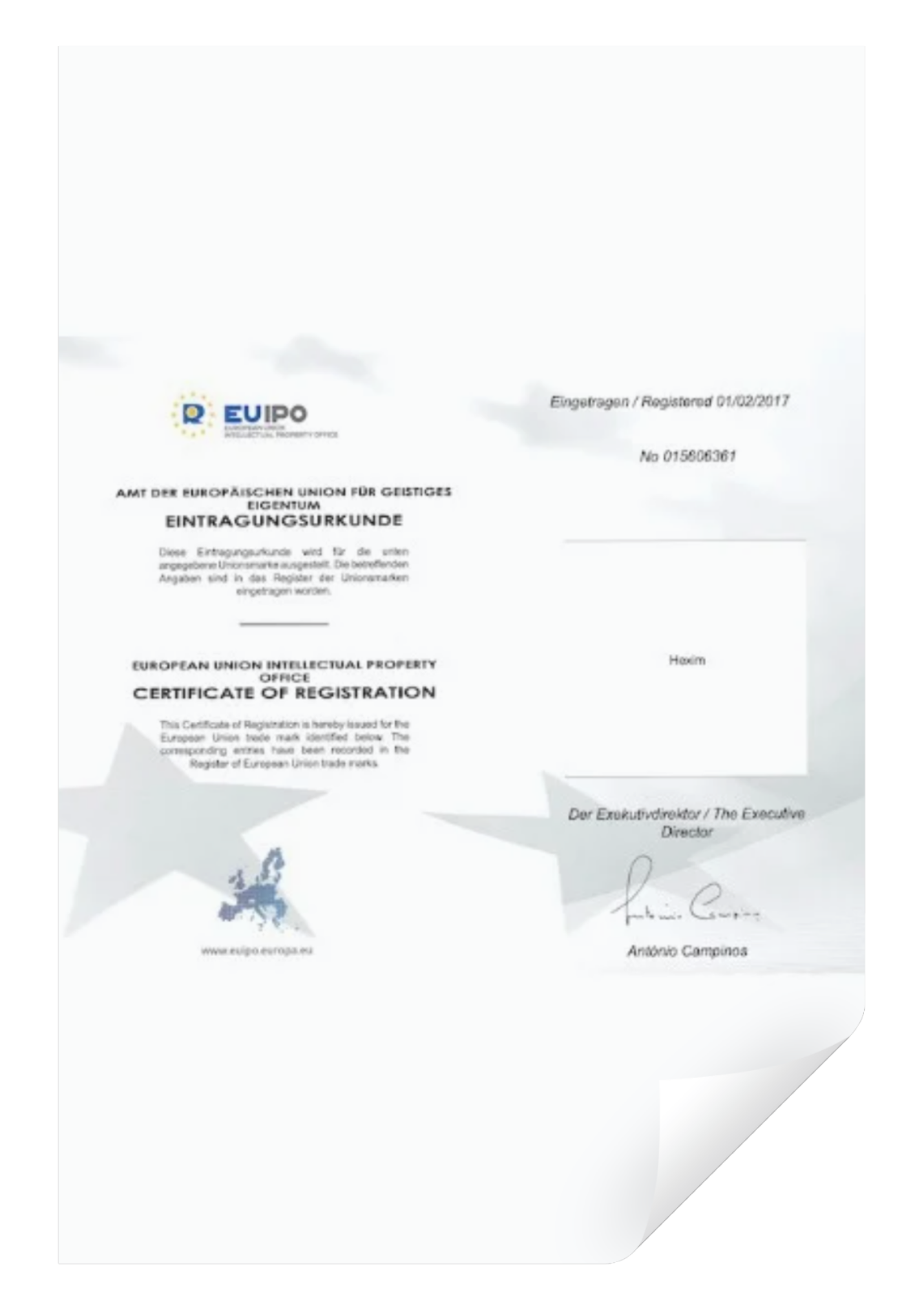 EUIPO – HEXIM Unionsmarke
