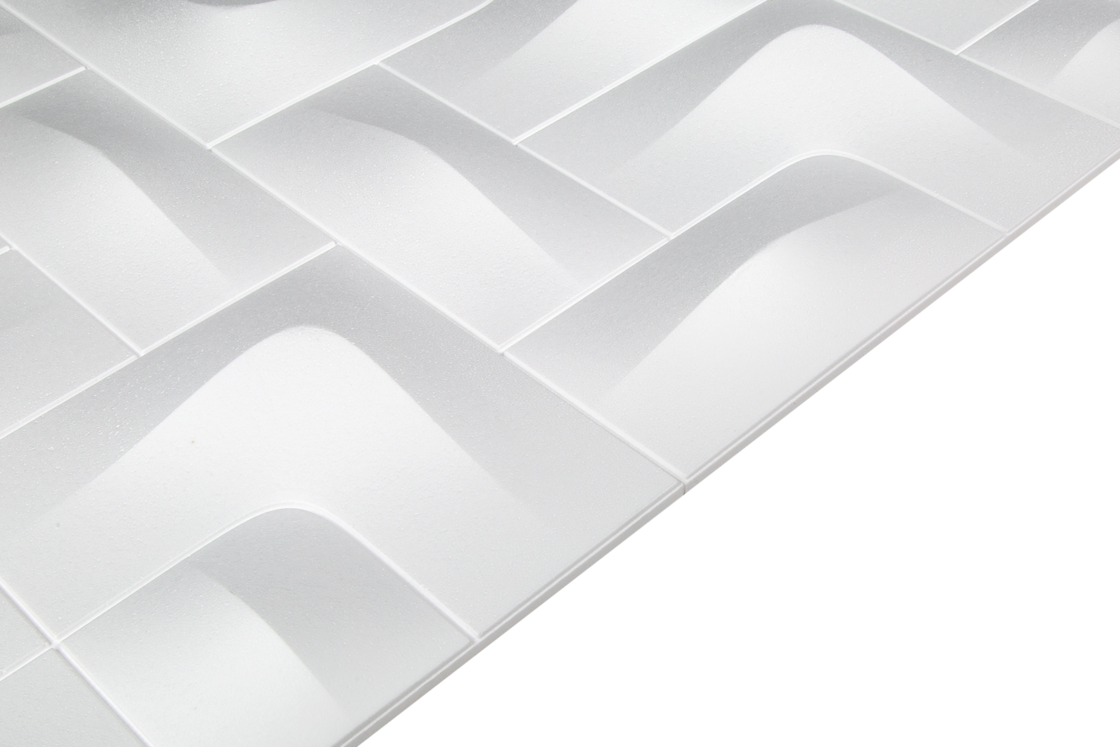 MARBET DESIGN 3D Wandpaneele Styropor Paneele weiß 96x48x3cm  Wandverkleidung Wärmedämmung