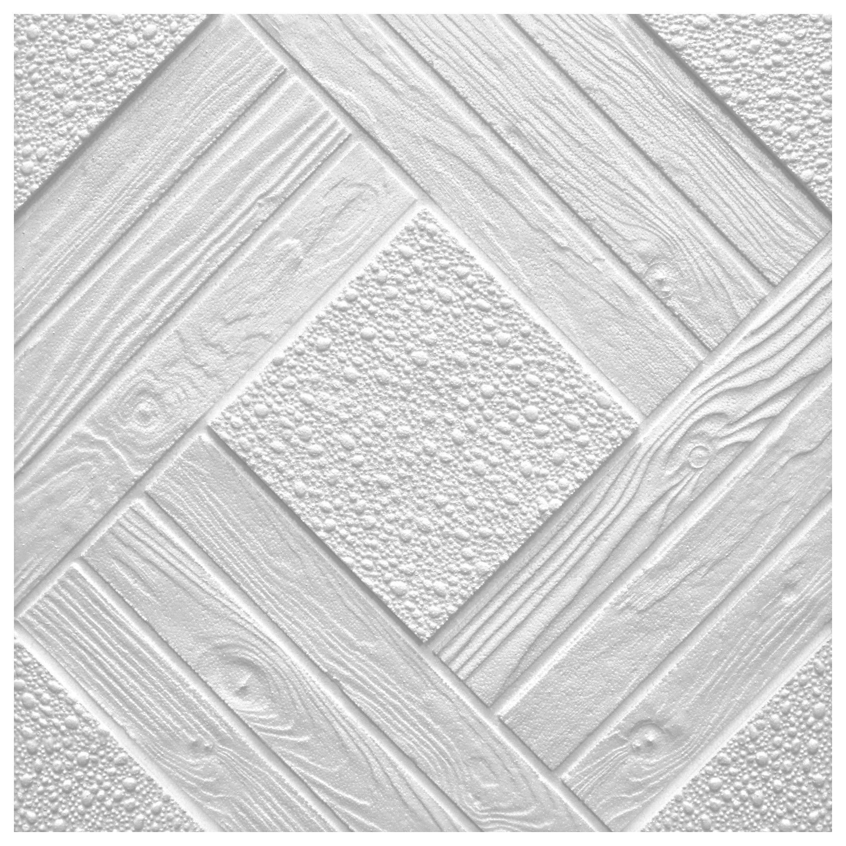 2 qm Deckenplatten Dekorplatten Styropor Platten Deckenfliesen 50x50cm