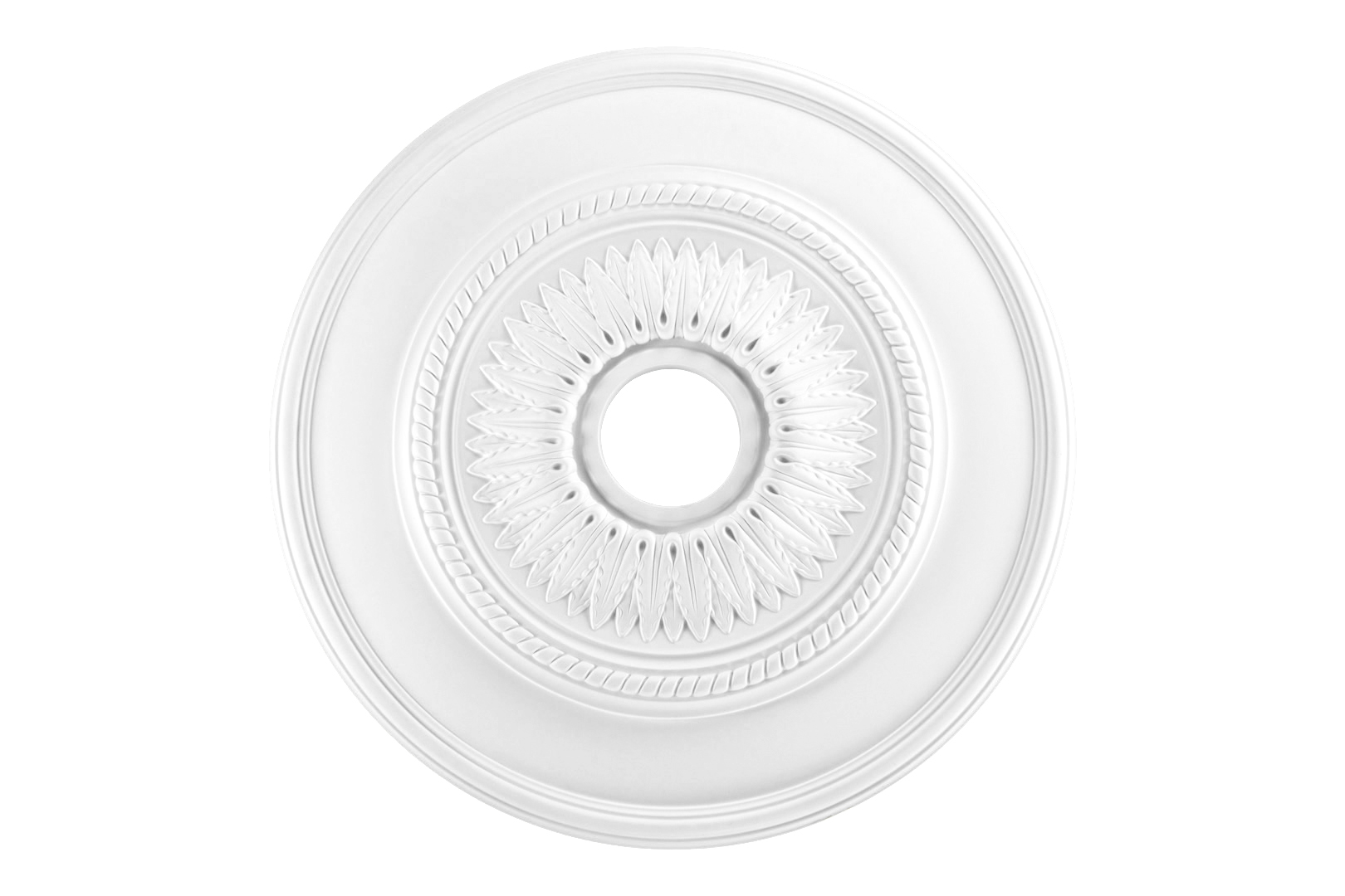 1 Rosette Stuck Dekorrosette Dekor Deckenrossete Wand stoßfest Ø60cm