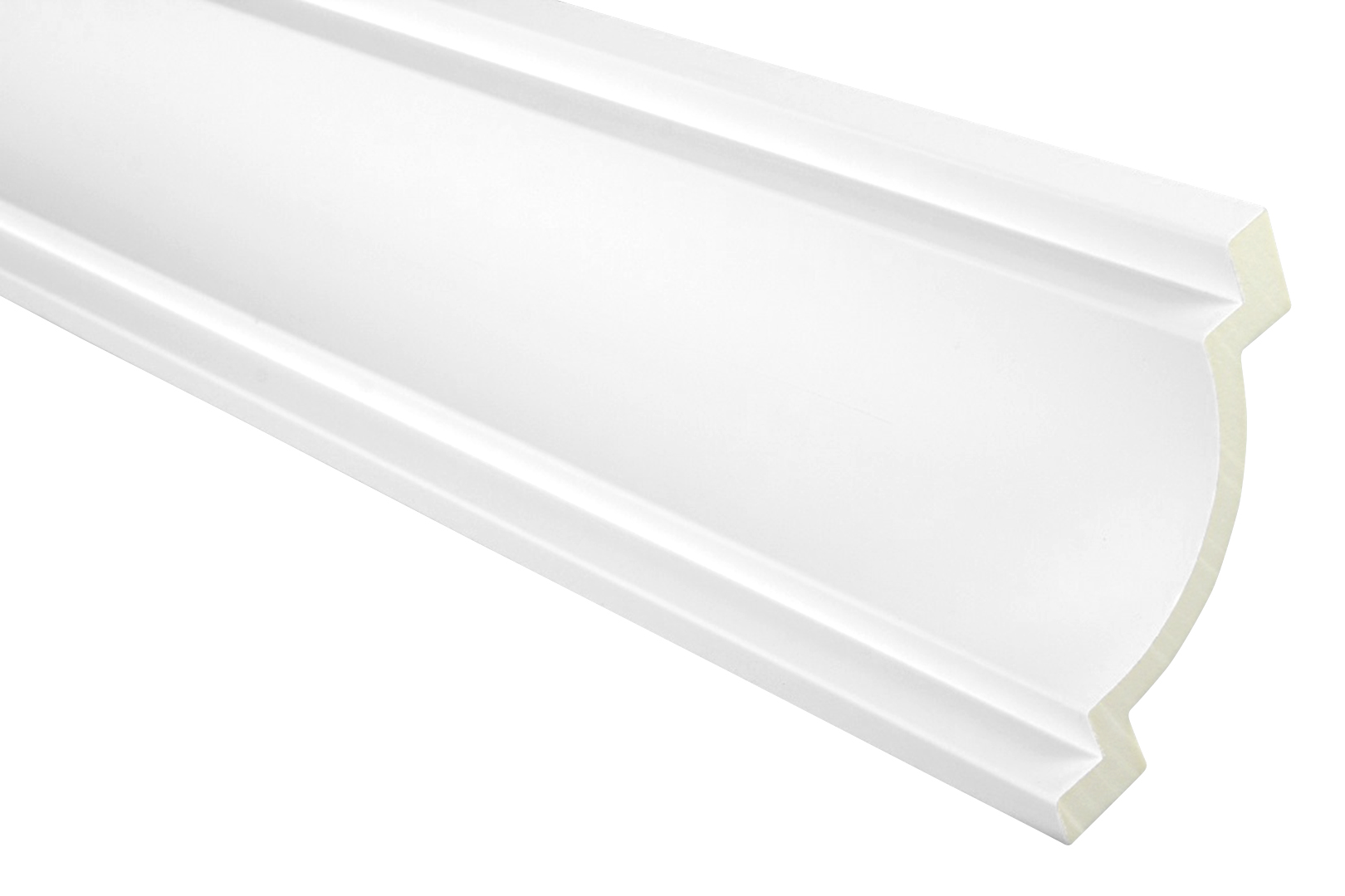 Zierleisten 20 cm Musterst/ück E-13 modern wei/ß 75 x 75 mm Decken-// und Wand/übergang dekorativ XPS Stuckprofile extrudiertes Styropor leicht und stabil