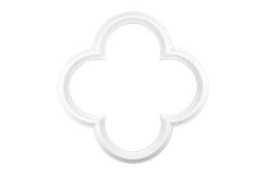 1 Dekorelement Stuckdekor Ornament stoßfest PU Hexim 250x360mm FR-5212