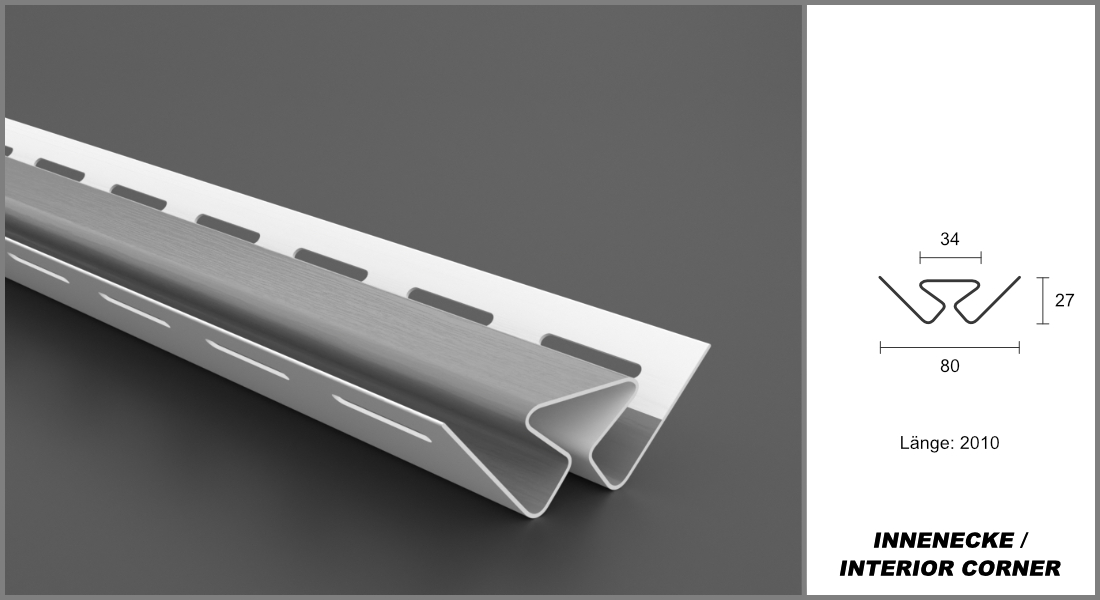 HEXIM Kunststoffpaneele und Zubehör für die Fassade - Fassadenverkleidung  PVC-U Vinyl Siding