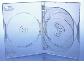 DVD Hülle 4 fach transparent 191x136x14mm CD Hüllen DVD Hüllen 1 2 3 4