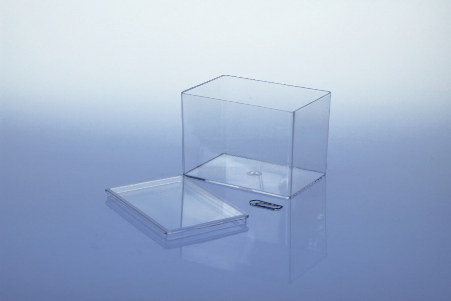 Variocolors Klarsichtdosen transparent 95x65x65mm mit Deckel | Kronenberg24