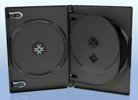 DVD Hülle 4 fach schwarz 190x135x15mm CD Hüllen DVD Hüllen 1 2 3 4 5 6