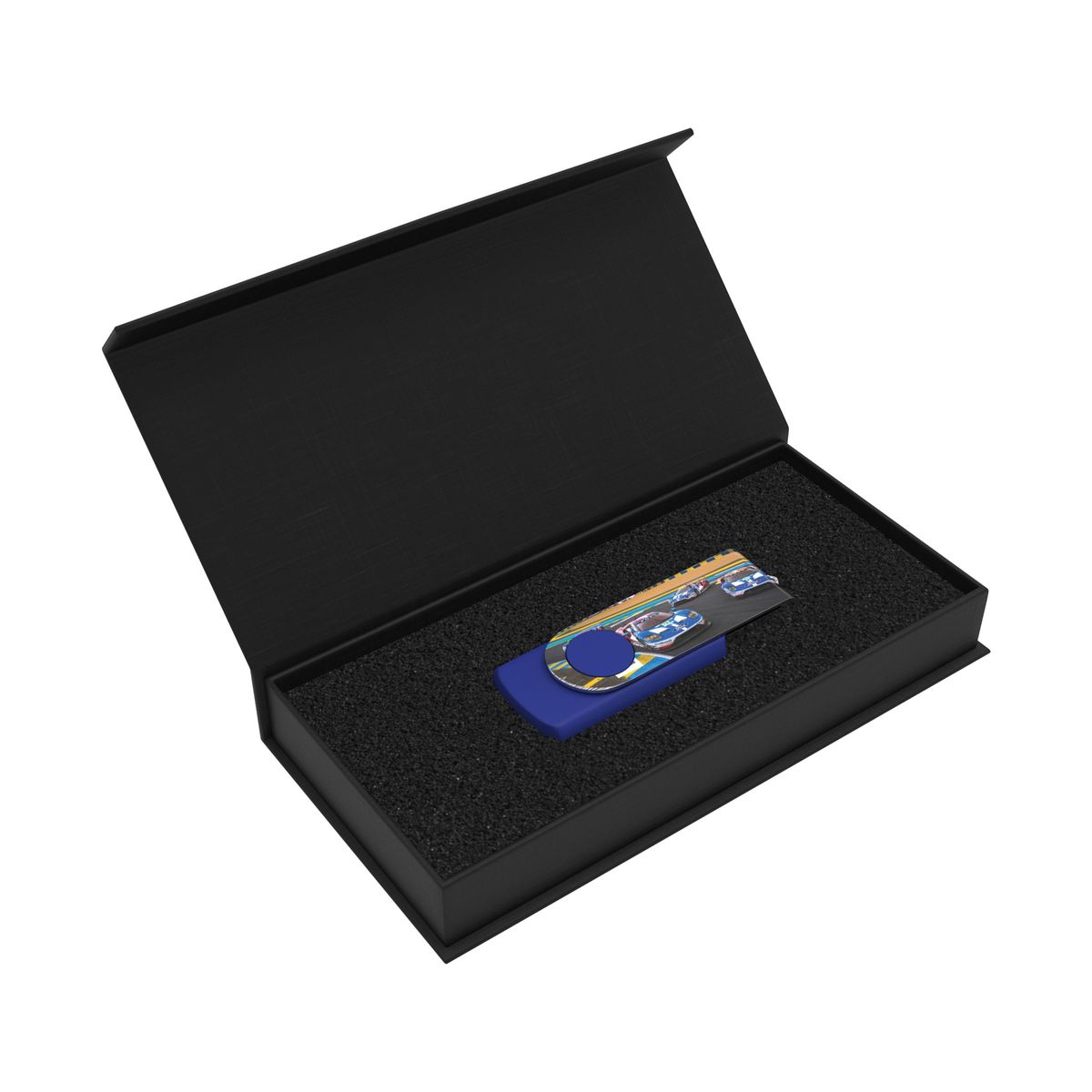 Magnetbox, mit individuellem Einleger, schwarz, 107x53x17mm