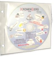 ArchiTops Safety CD Tasche weiss Glossy DVD Sleeve Hülle zum Abheften