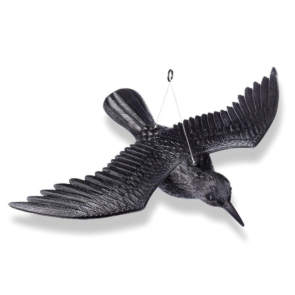 Taubenschreck Krähe 36 cm Rabe Taubenabwehr Vogelschreck Lockvogel AUSWAHL