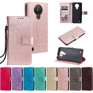 Hülle für Nokia 1.4 Handyhülle Flip Case Schutzhülle Cover Handytasche Mandala