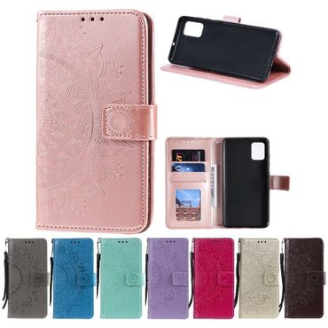 Hülle für Motorola Moto G9 Plus Flip Case Handy Cover Schutzhülle Bumper Mandala