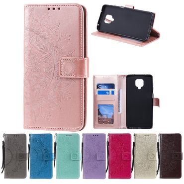 Hülle für Motorola Moto G9 Play Handy Tasche Flip Case Cover Schutzhülle Mandala