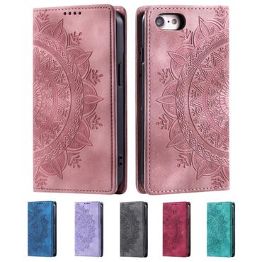 Hülle für Apple iPhone 16e Handyhülle Flip Case Cover Tasche Etui Mandala
