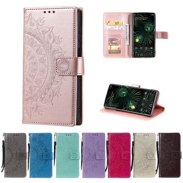 Hülle für Google Pixel 6 Pro Handyhülle Tasche Flip Case Cover Etui Mandala