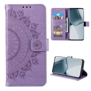 Hülle für OnePlus 10 Pro 5G Handyhülle Flip Case Cover Etui Mandala Lila