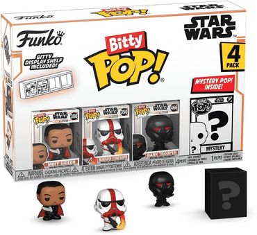 Funko Bitty Pop! Mandalorian - Moff Gideon™, Incinerator Stormtrooper™, Dark Trooper™ und Eine Geheimnisvolle Figur - 0,9 Zoll (2,2 cm) zum Sammeln - Geschenkidee
