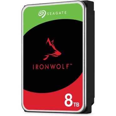 Seagate IronWolf 8TB, NAS interne Festplatte, HDD 3.5 Zoll, 256 MB Cache, SATA 6GB/s, ST8000VN004