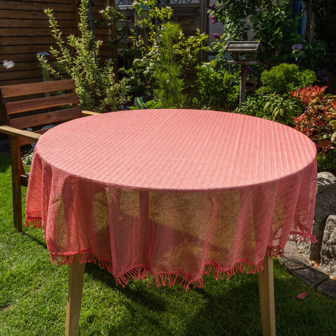 laro Gartentischdecke Wetterfest Rutschfest Rund laro