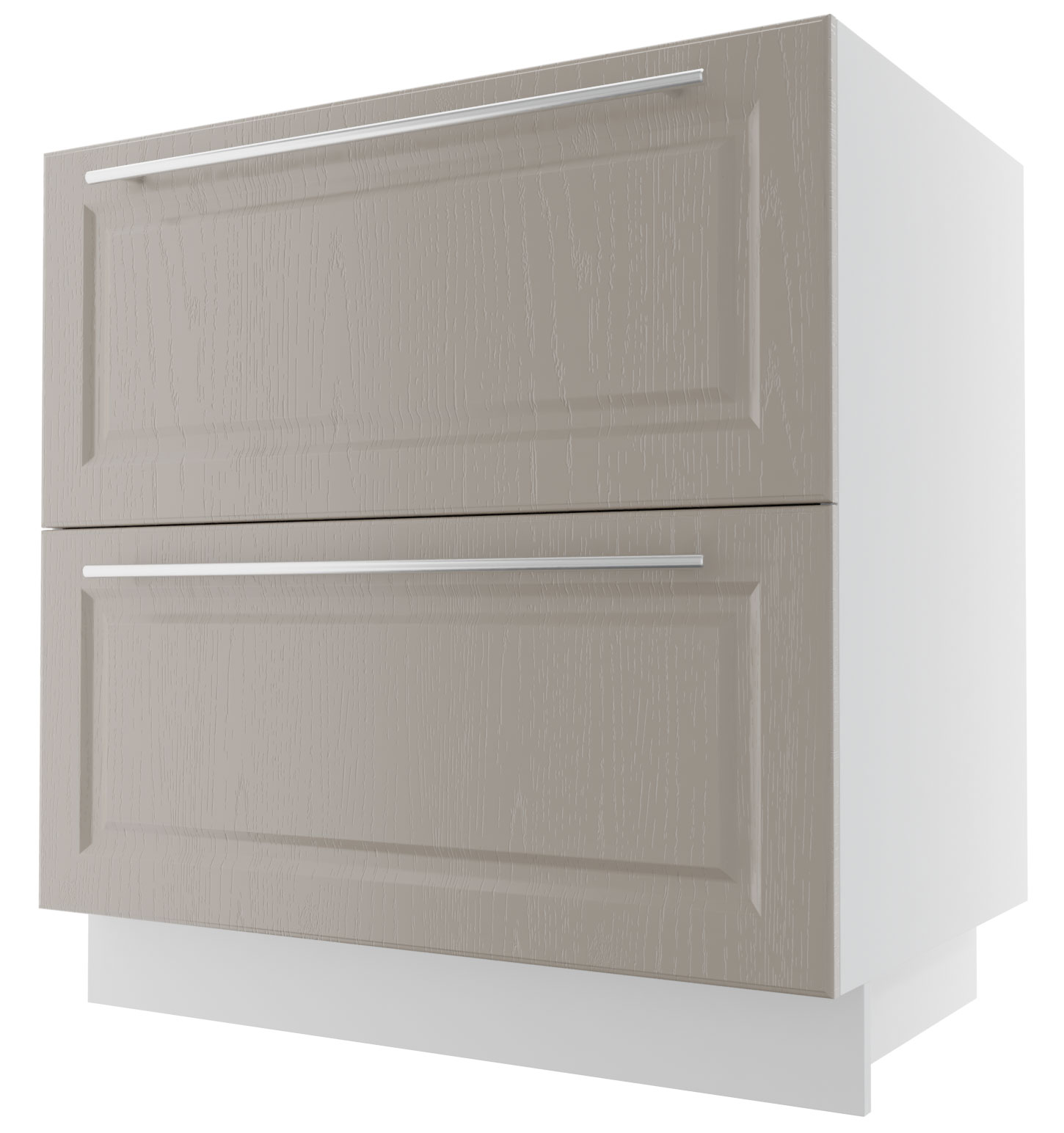 Schubladenunterschrank Elbing 80x82cm Vollauszug Innenschublade Struktur Farbe wählbar EB-D2A/80/1A