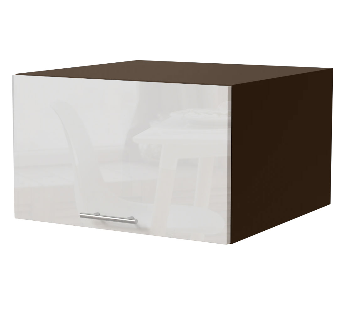 Aufsatzschrank ESSEN 60x59x36cm Acryl Hochglanzfront Farbe wählbar (ES-W6B/60)