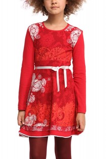 47V3187 DESIGUAL MÄDCHEN KLEID VEST MAGNOLIA 3000 CARMIN ROT H/W 14/15 47V3187 DESIGUAL MÄDCHEN KLEID VEST MAGNOLIA 3000 CARMIN ROT H/W 14/15