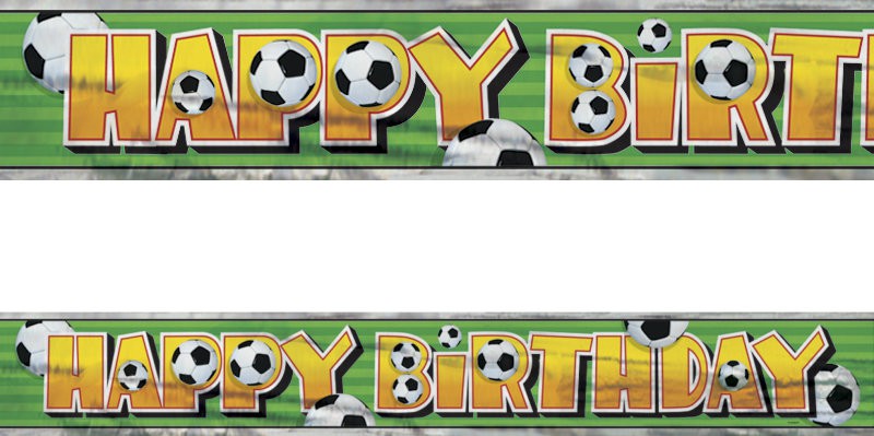 Xxl Fussball Geburtstags Banner Kids Party World