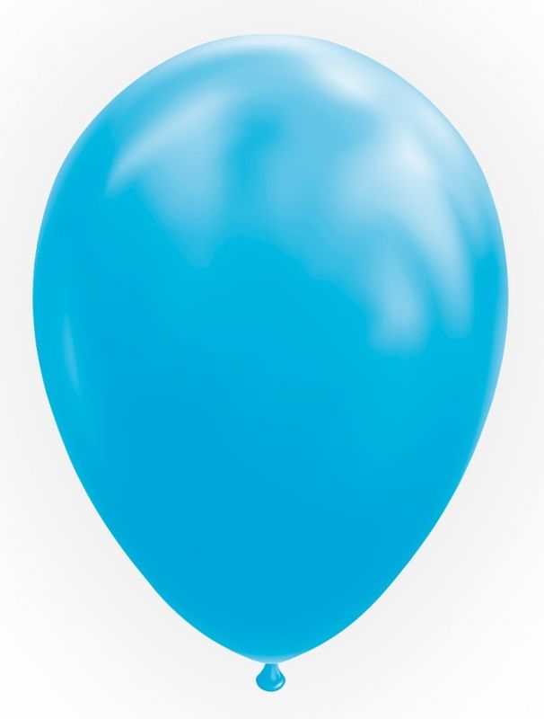 10 Luftballons in Bermuda Blau 30cm