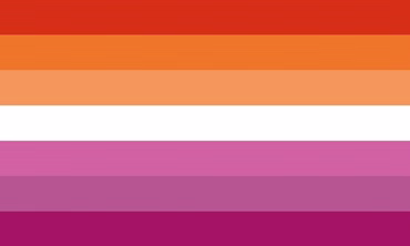 Lesbian Pride Flagge – 90×150 cm Stofffahne mit Ösen für CSD & Festival