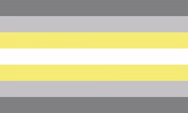 Demigender Pride Flagge – 90×150 cm Stofffahne mit Ösen für CSD & Festival