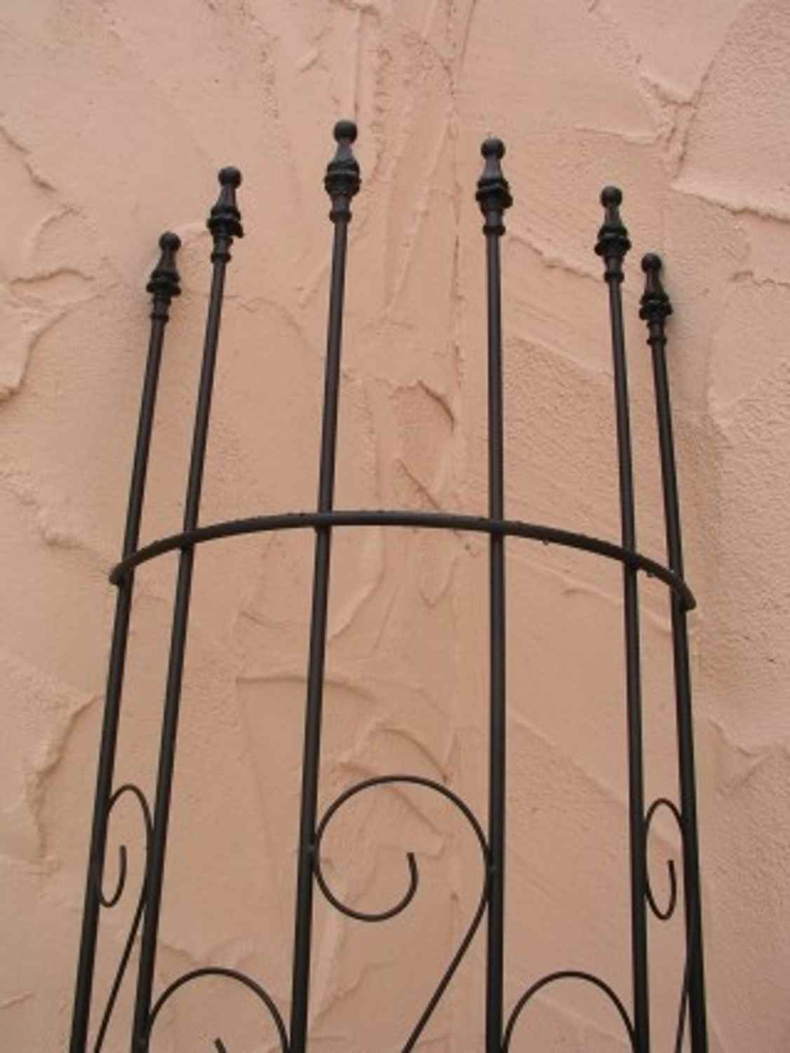 Rankgitter Spalier Rankhilfe Fallrohr Fallrohrverkleidung Pisa Schwarz verzinkt