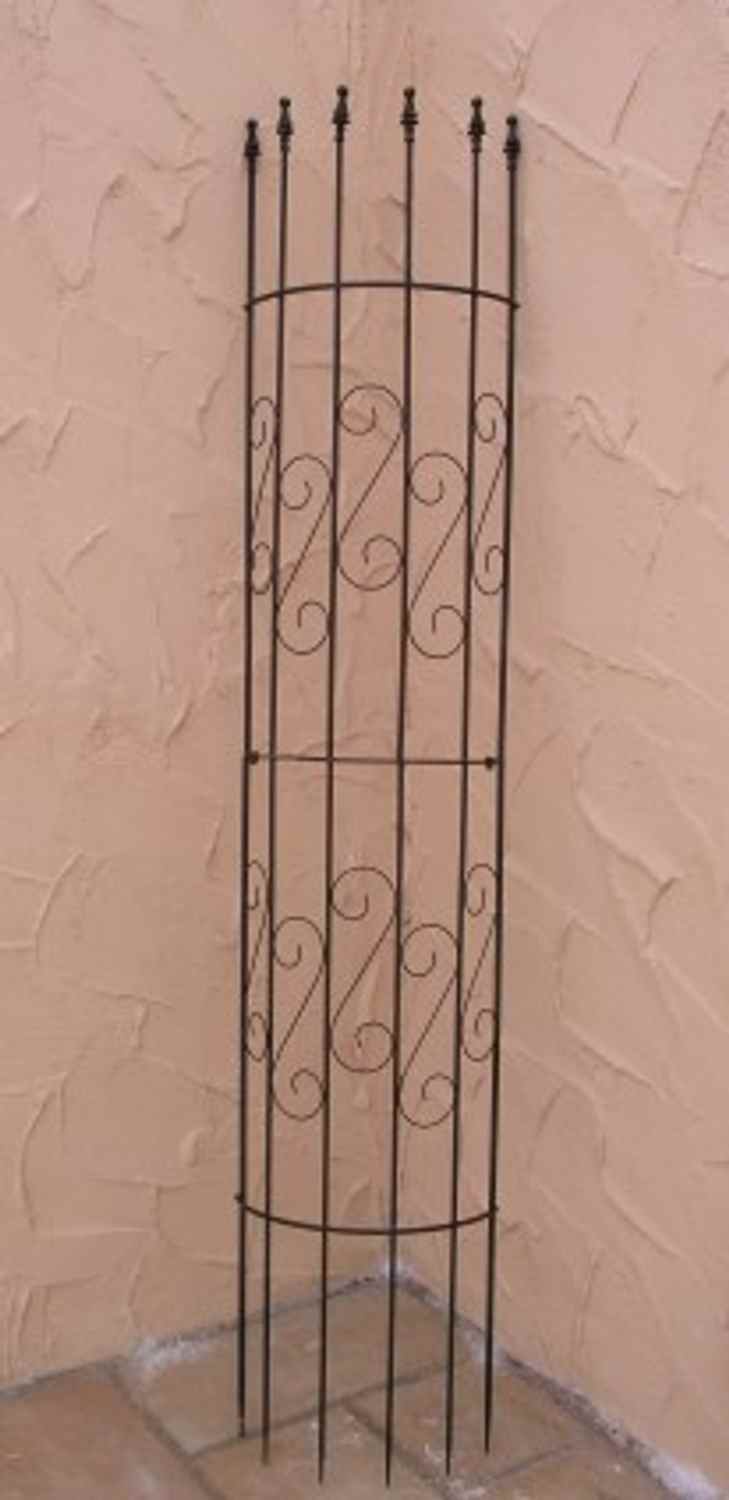 Rankgitter Spalier Rankhilfe Fallrohr Fallrohrverkleidung Pisa Schwarz verzinkt