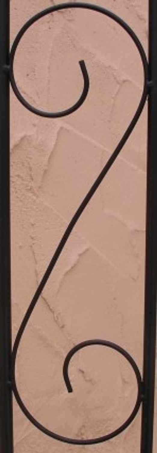 Rankgitter Spalier Rankhilfe Fallrohr Fallrohrverkleidung Pisa Schwarz verzinkt