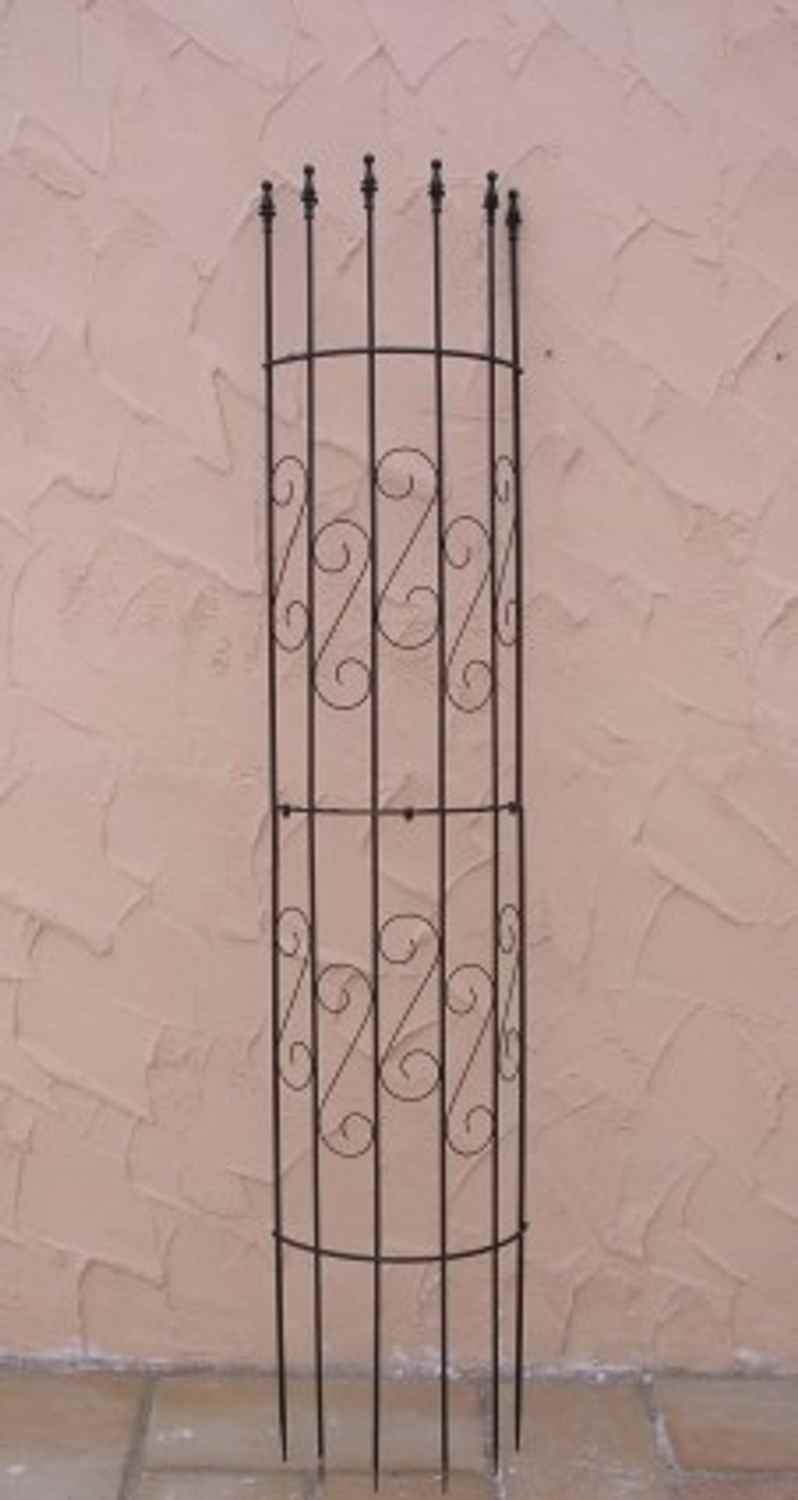 Rankgitter Spalier Rankhilfe Fallrohr Fallrohrverkleidung Pisa Schwarz verzinkt