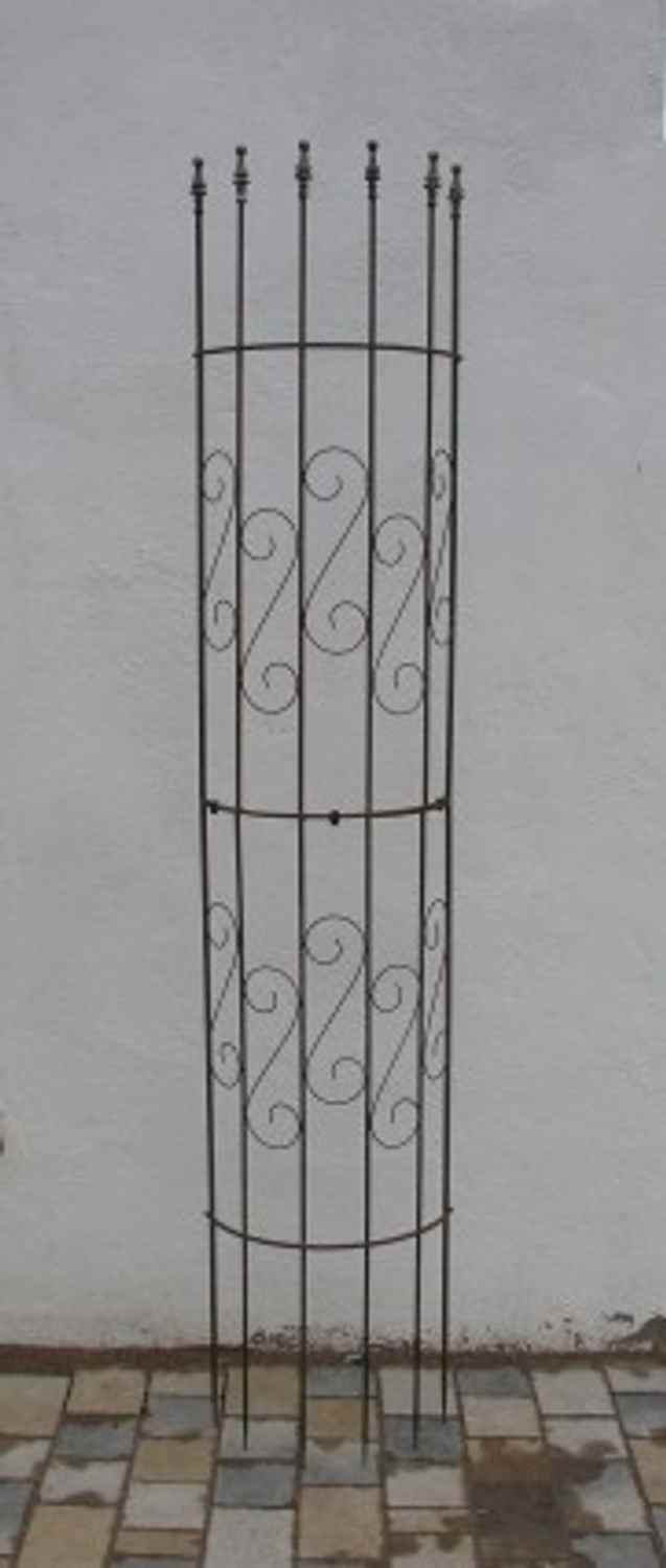 Rankgitter Spalier Rankhilfe Fallrohr  Pisa f. Clematis Roh Rost Rostig halbrund  Regenrohr Rankgitter Spalier Rankhilfe Fallrohr  Pisa f. Clematis Roh Rost Rostig halbrund  Regenrohr