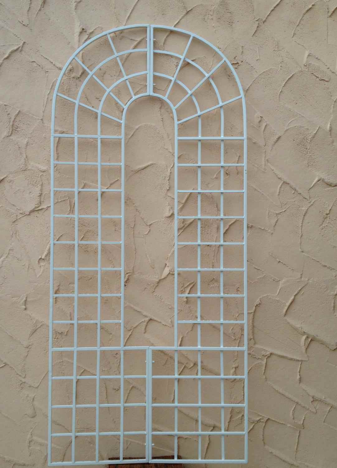 Landhaus Rankgitter Spalier Rankwand Rankhilfe Quattro Feuer Verzinkt Weiss