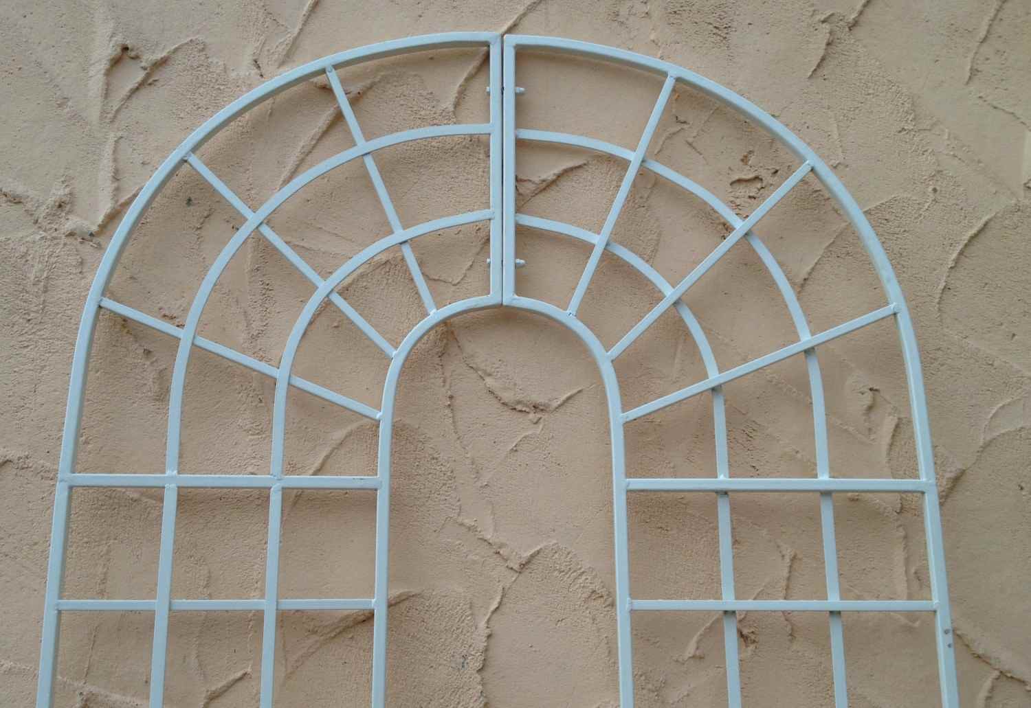 Landhaus Rankgitter Spalier Rankwand Rankhilfe Quattro Feuer Verzinkt Weiss