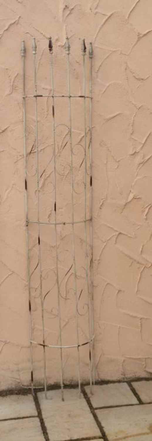 Rankgitter Spalier Rankhilfe Fallrohr halbrund Pisa shabby Antik weiss Rankgitter Spalier Rankhilfe Fallrohr halbrund Pisa shabby Antik weiss