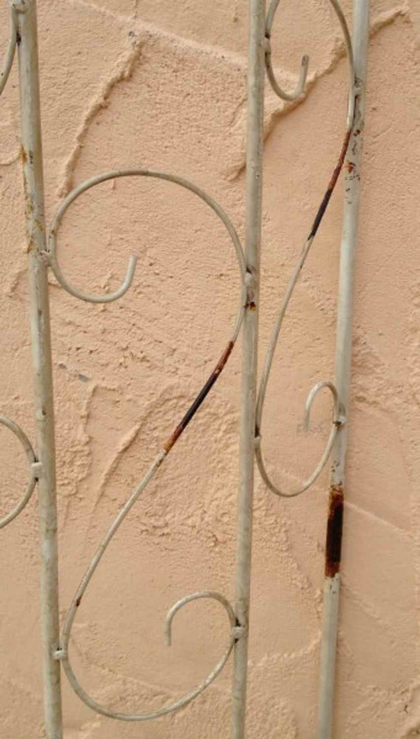 Rankgitter Spalier Rankhilfe Fallrohr halbrund Pisa shabby Antik weiss Rankgitter Spalier Rankhilfe Fallrohr halbrund Pisa shabby Antik weiss