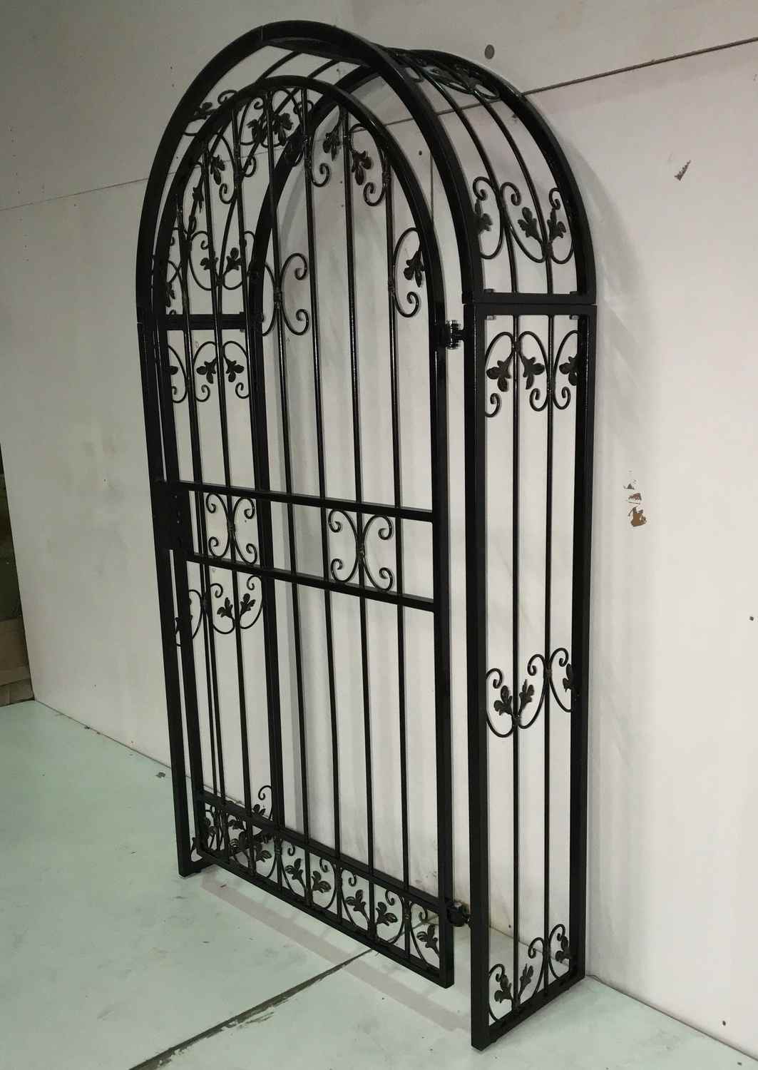 Tor Gartentür Pforte Rosenbogen mit Tür Monaco-RBGT-RBS 100/200 Schloss Verzinkt