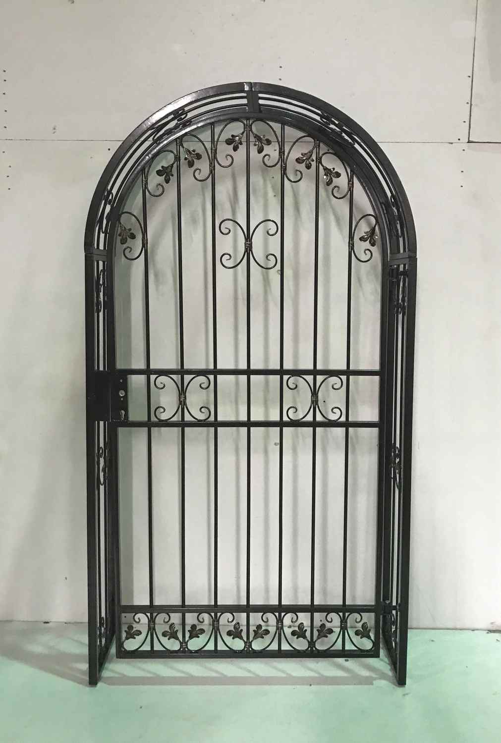 Tor Gartentür Pforte Rosenbogen mit Tür Monaco-RBGT-RBS 100/200 Schloss Verzinkt