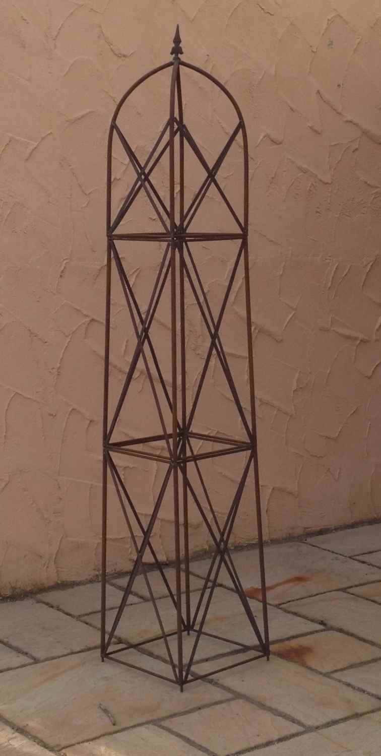 Moderner Rankstab Rankhilfe Obelisk Rosenstab Clematis Alina XXL 260 ROST Riesig Moderner Rankstab Rankhilfe Obelisk Rosenstab Clematis Alina XXL 260 ROST Riesig