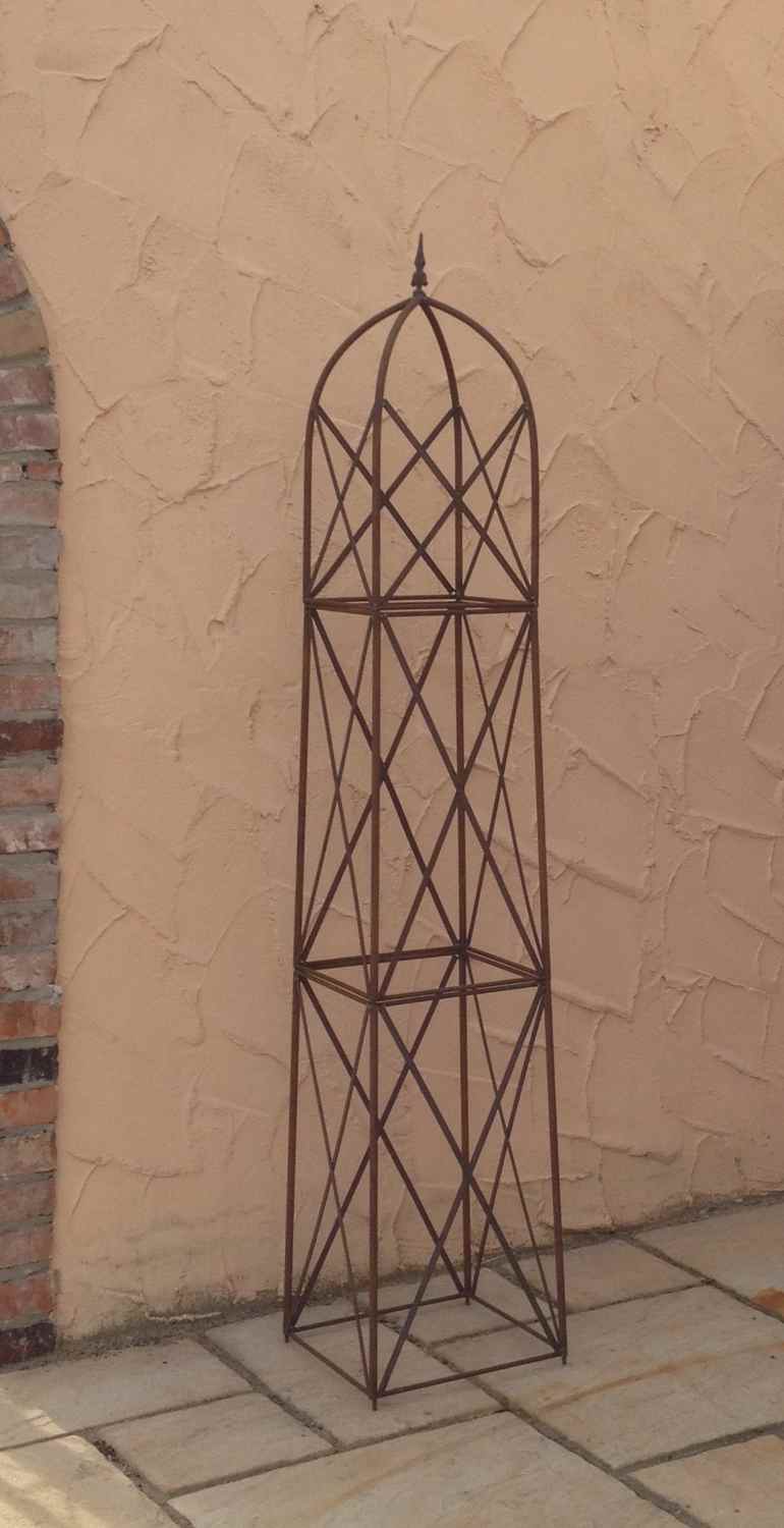 Moderner Rankstab Rankhilfe Obelisk Rosenstab Clematis Alina XXL 260 ROST Riesig Moderner Rankstab Rankhilfe Obelisk Rosenstab Clematis Alina XXL 260 ROST Riesig