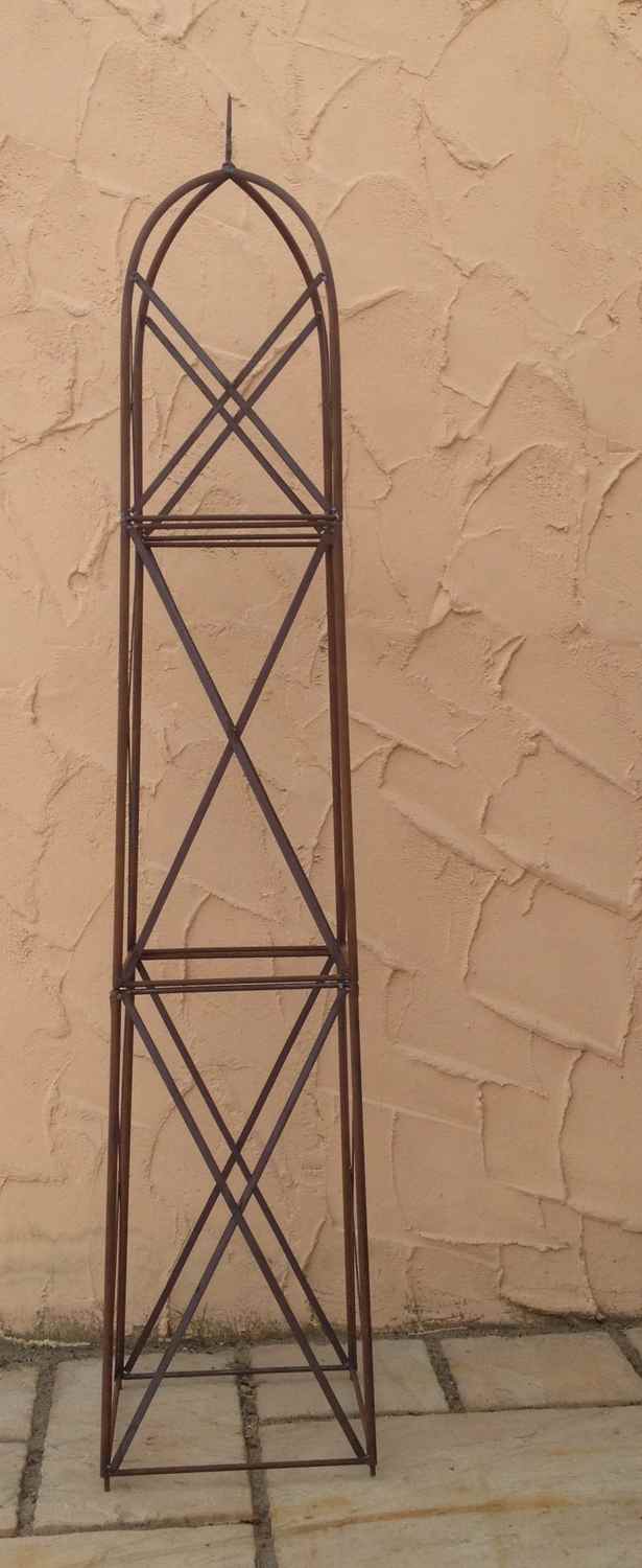 Moderner Rankstab Rankhilfe Obelisk Rosenstab Clematis Alina XXL 260 ROST Riesig Moderner Rankstab Rankhilfe Obelisk Rosenstab Clematis Alina XXL 260 ROST Riesig