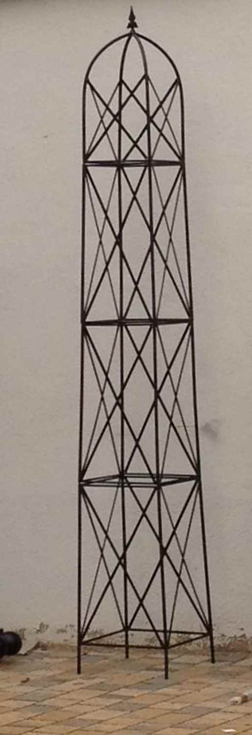 Moderner Rankstab Rankhilfe Obelisk Rosenstab Clematis Alina XXL 260 ROST Riesig Moderner Rankstab Rankhilfe Obelisk Rosenstab Clematis Alina XXL 260 ROST Riesig