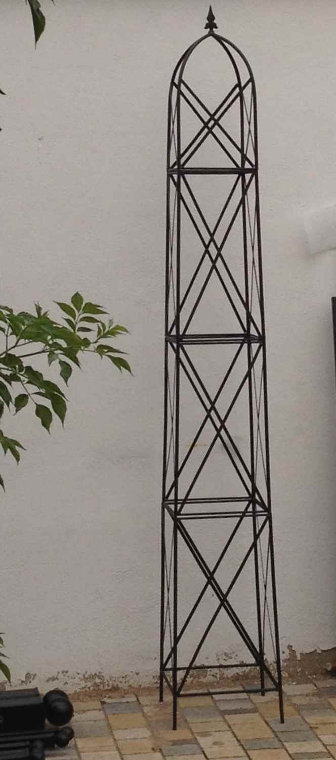 Moderner Rankstab Rankhilfe Obelisk Rosenstab Clematis Alina XXL 260 ROST Riesig Moderner Rankstab Rankhilfe Obelisk Rosenstab Clematis Alina XXL 260 ROST Riesig