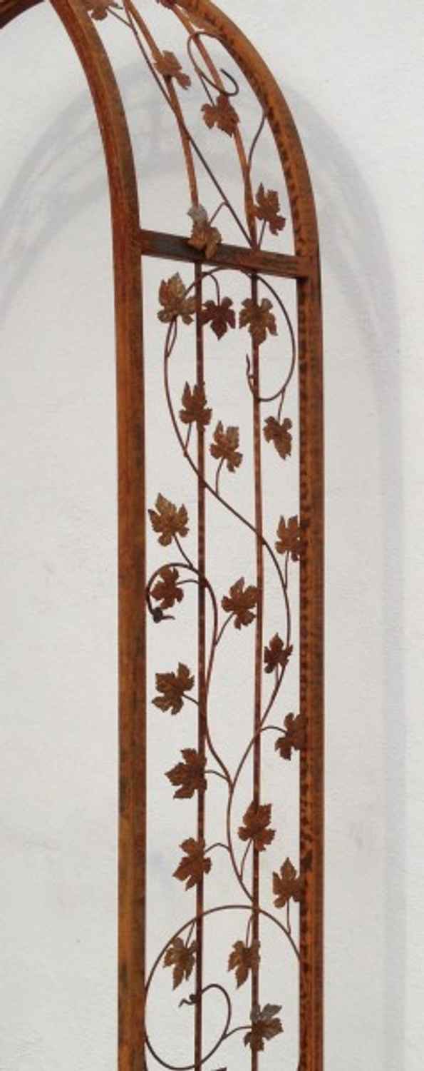 Rundbogen Laubengang MASSIV 30 ROHR Rosenbogen Bachus-RB 120/220 Roh Rost Rostig